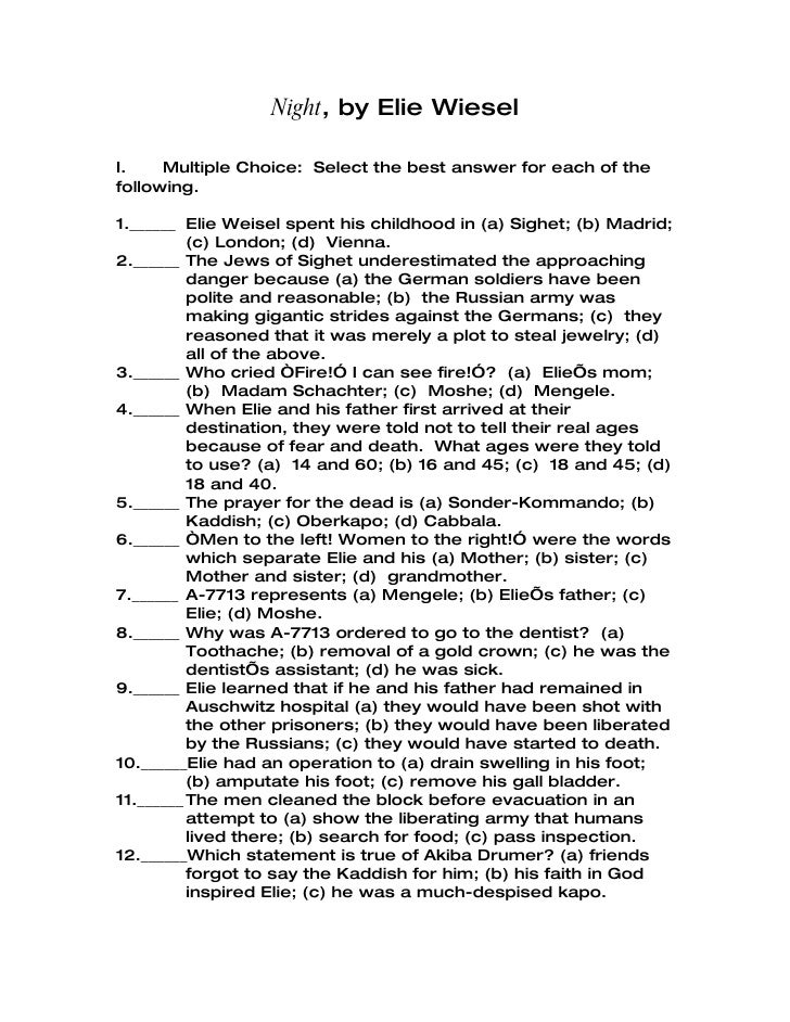night elie wiesel survival essay night elie wiesel summary and analysis
